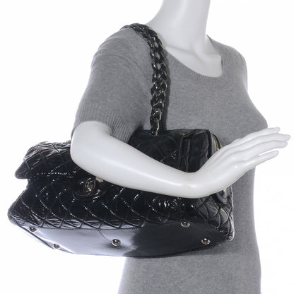 Chanel Patent Day Glo Flap Bag Black 2 of 7