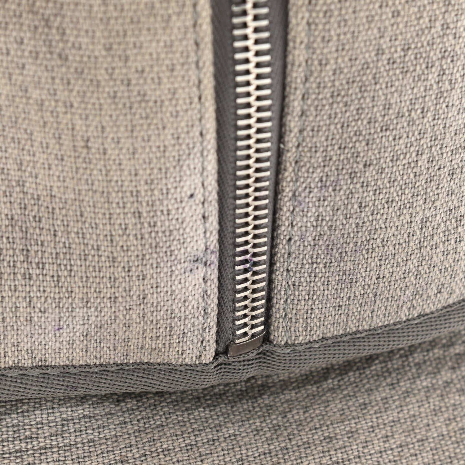 Chanel Canvas Deauville Bowling Bag Grey 14 of 19