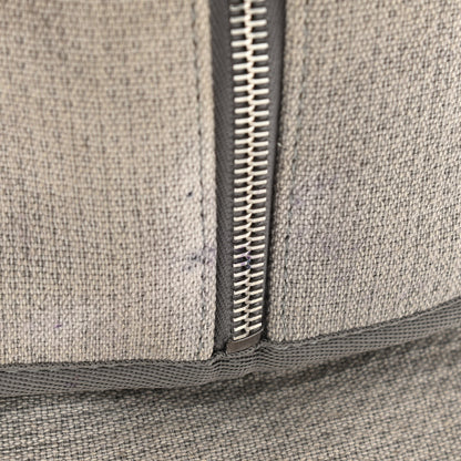 Chanel Canvas Deauville Bowling Bag Grey 14 of 19
