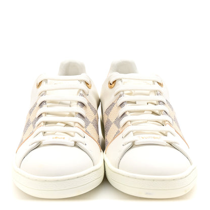 Louis Vuitton Damier Azur Front Row Sneaker 36 White 3 of 9