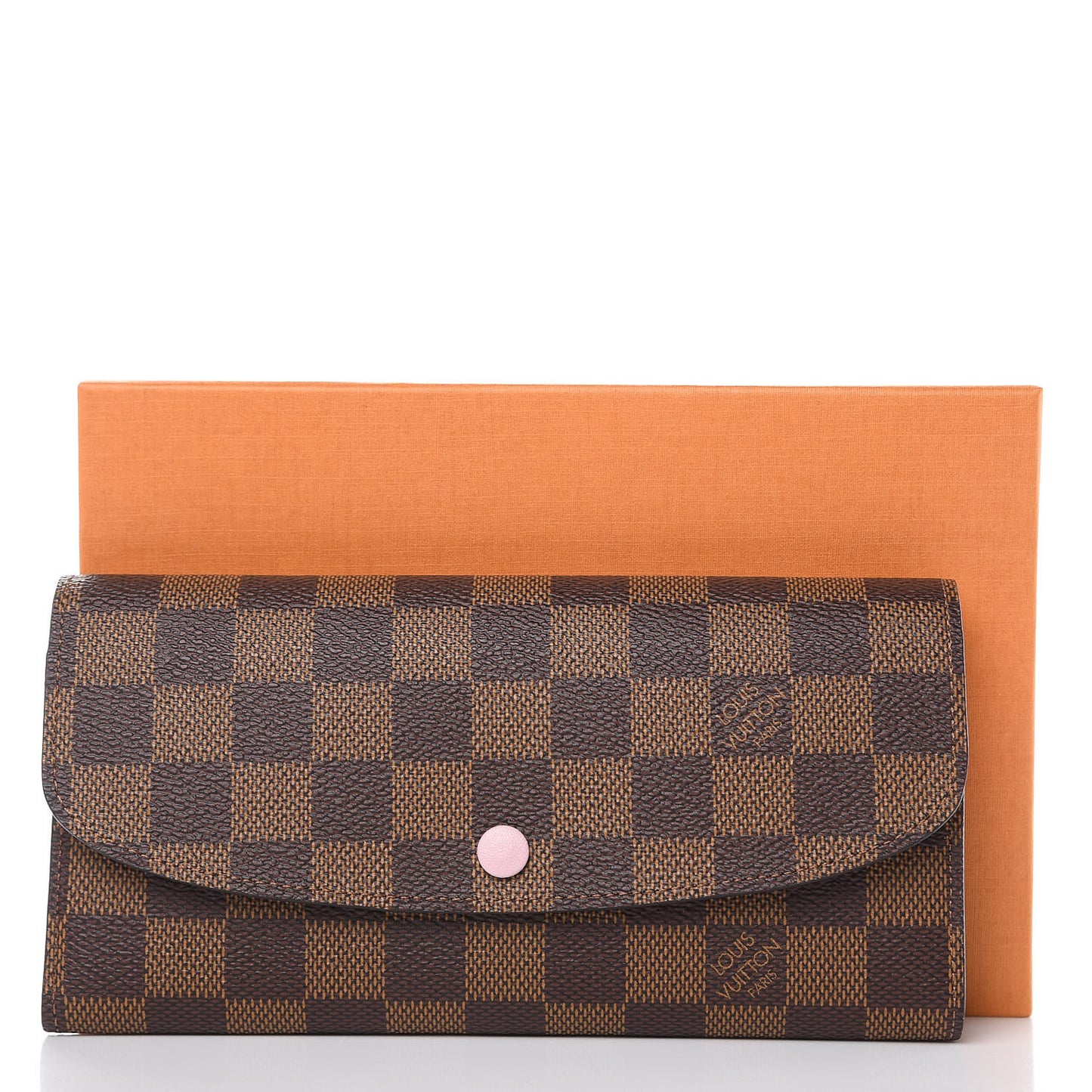 Damier Ebene Emilie Wallet Rose Ballerine