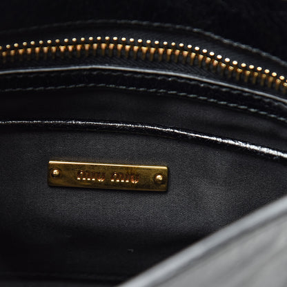 Miu Miu Vitello Lux Quilted Crossbody Black 6 of 12