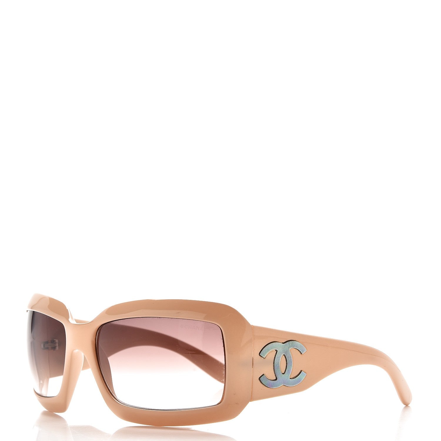 Chanel Mother of Pearl CC 5076-H Sunglasses Beige 1 of 9