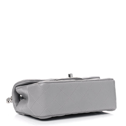 Chanel Lambskin Quilted Mini Rectangular Flap Grey 3 of 4