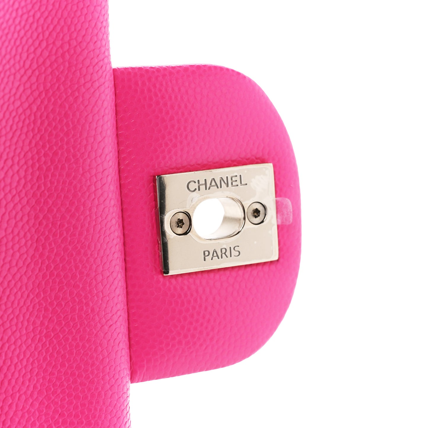 Caviar Quilted Medium Double Flap Pink