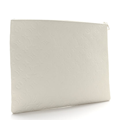 Louis Vuitton Taurillon Monogram Solar Ray A4 Pouch White 3 of 6