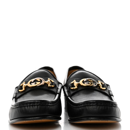 Gucci Agnello Plonge Granada Kid Mens Zumi Loafers 8 Black 2 of 9
