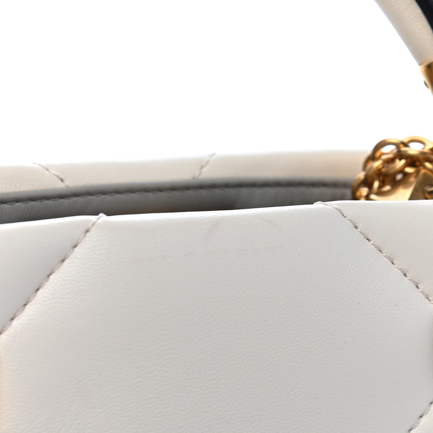 Nappa Small Roman Stud The Handle Bag Ivory