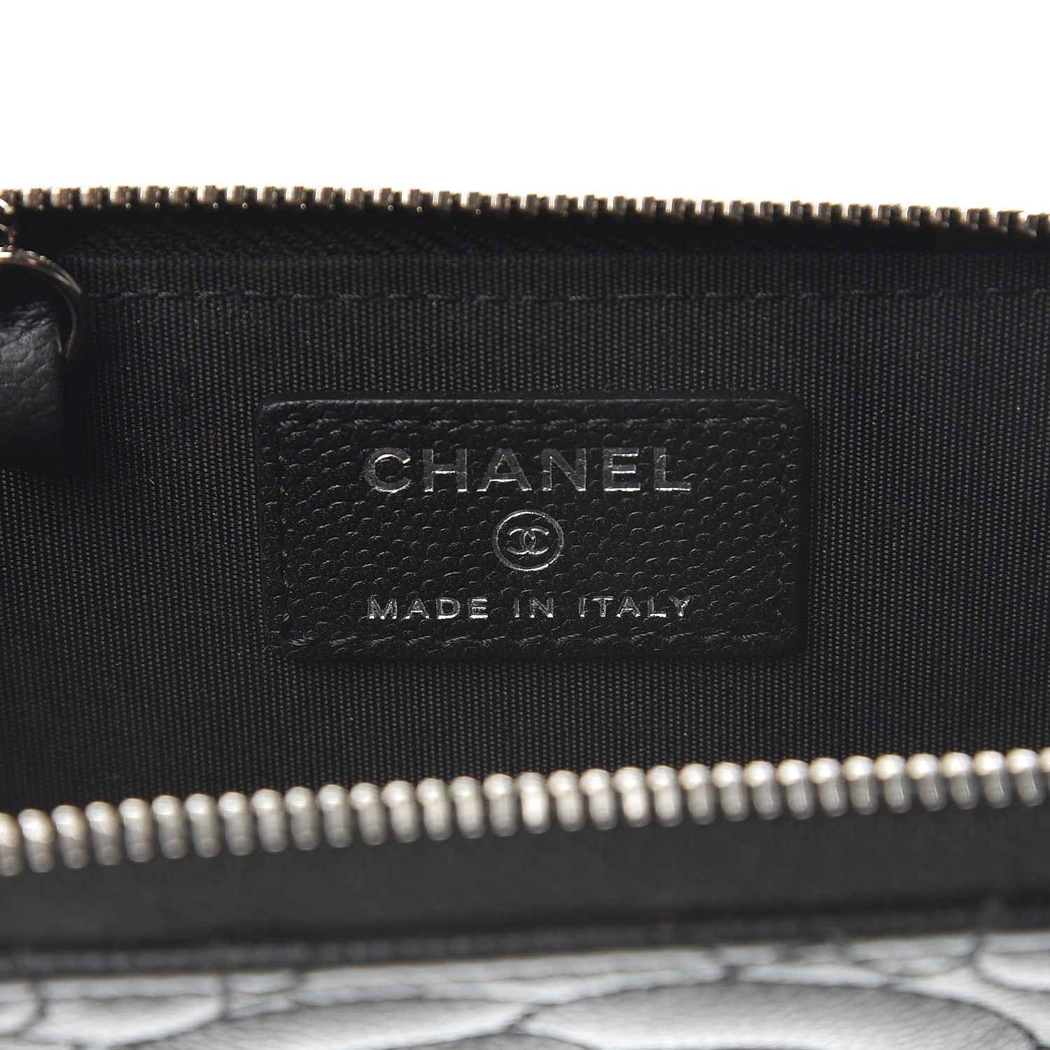 Chanel Caviar Camellia Quilted Key Holder Case Black 6 of 8