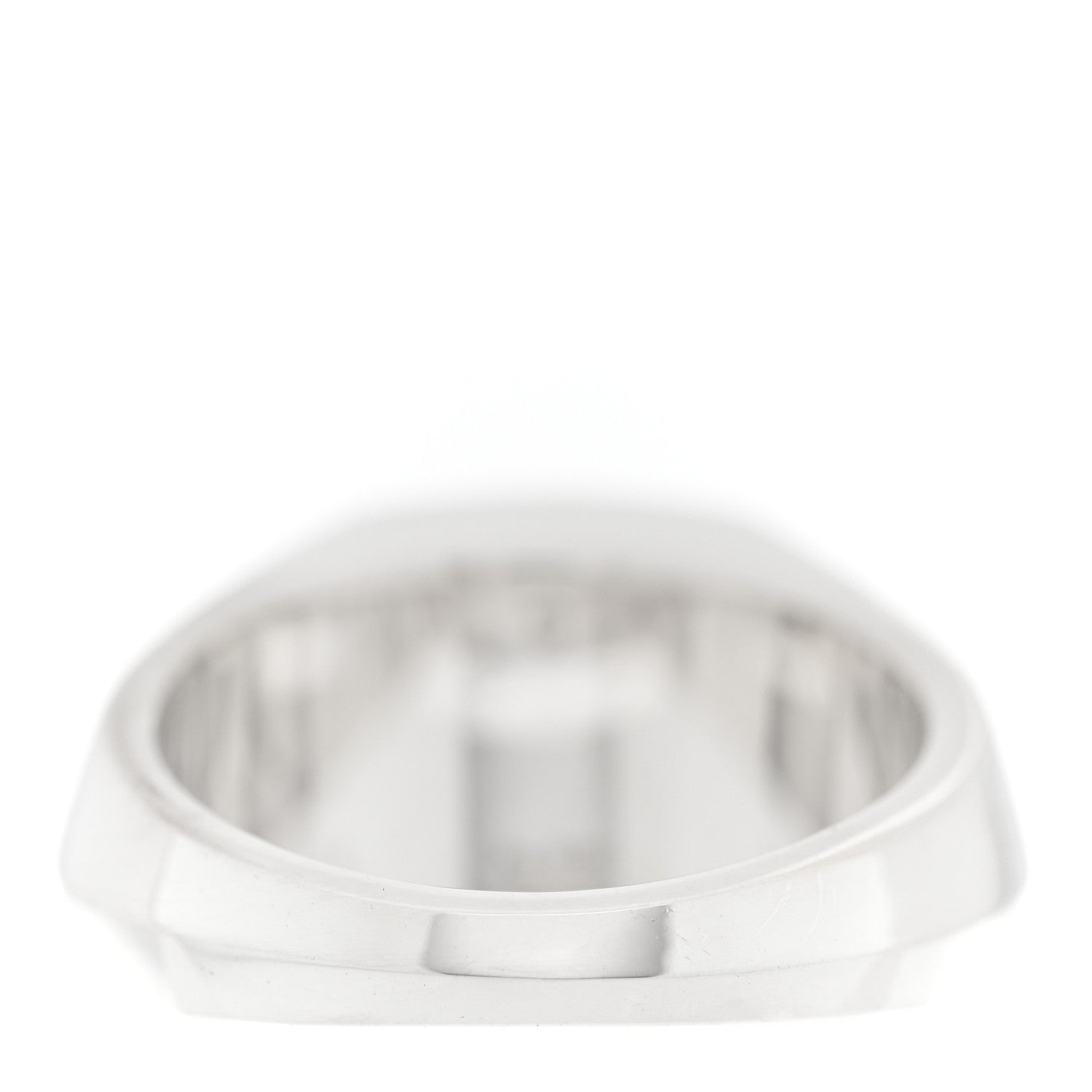 Gucci Sterling Silver Trademark Signet Ring 49 4.75 3 of 4