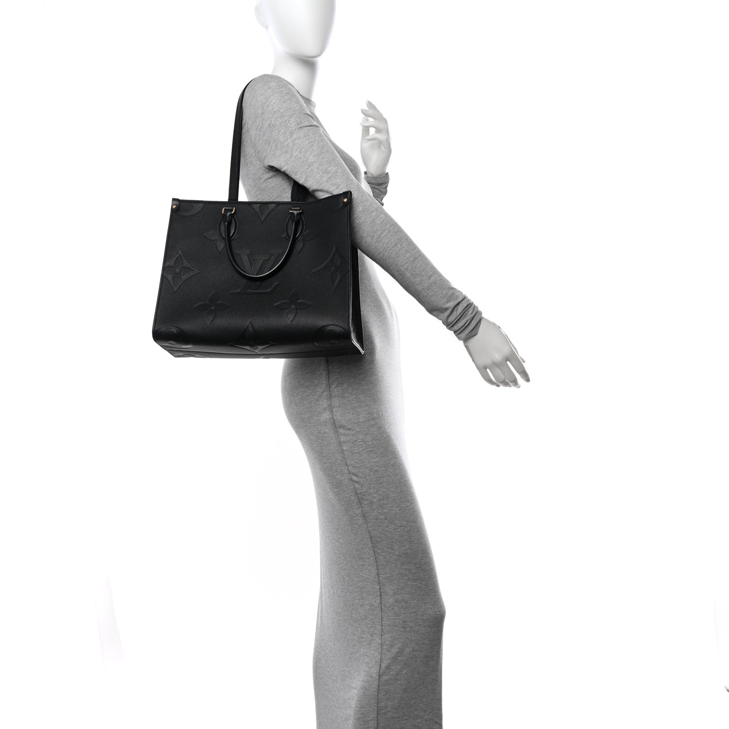 Louis Vuitton Empreinte Monogram Giant OnTheGo MM Black 2 of 10