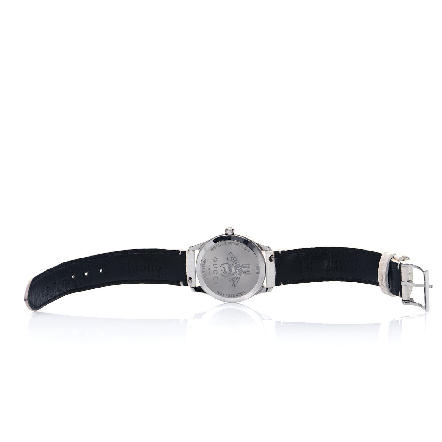 Stainless Steel Calfskin Diamond Mother of Pearl 29mm G-Timeless Charm Quartz Watch