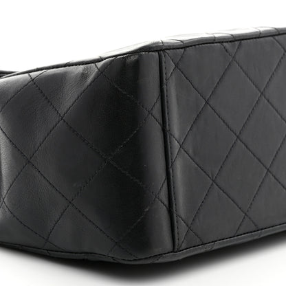 Chanel Lambskin Quilted XL Jumbo Single Flap Black 9 of 11