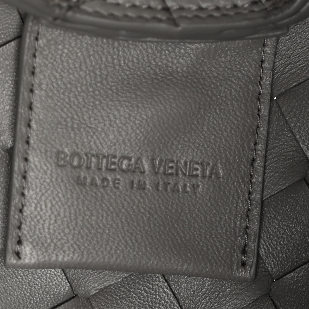 Nappa Intrecciato Medium Campana Shoulder Bag Basalt