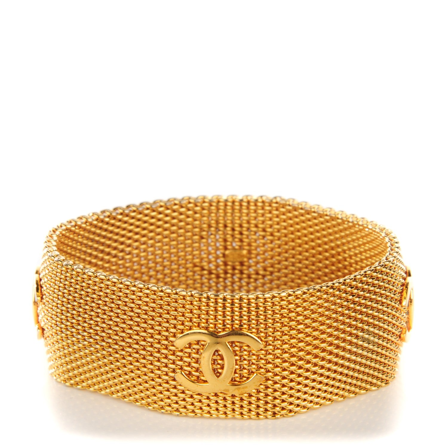 Chanel Mesh CC Bracelet Gold 1 of 4