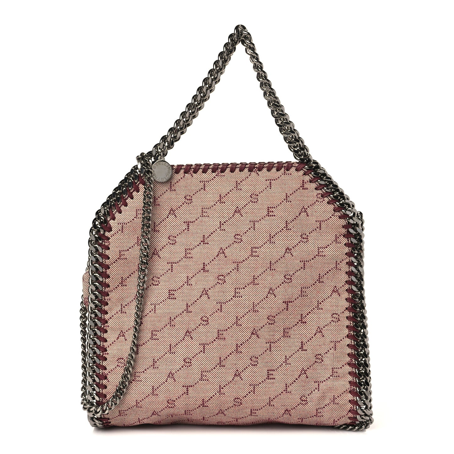 Canvas Logo Mini Falabella Tote Red