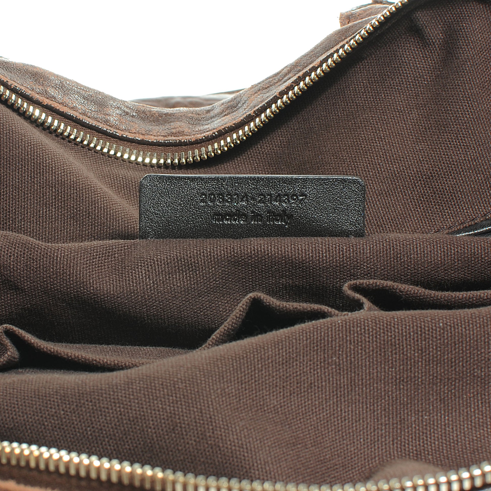 Saint Laurent Pebbled Lambskin Medium Easy Sac Brown 7 of 9