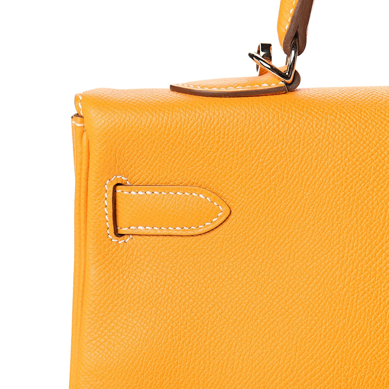 Hermes Epsom Candy Kelly Retourne 35 Jaune D'Or Feu 14 of 33