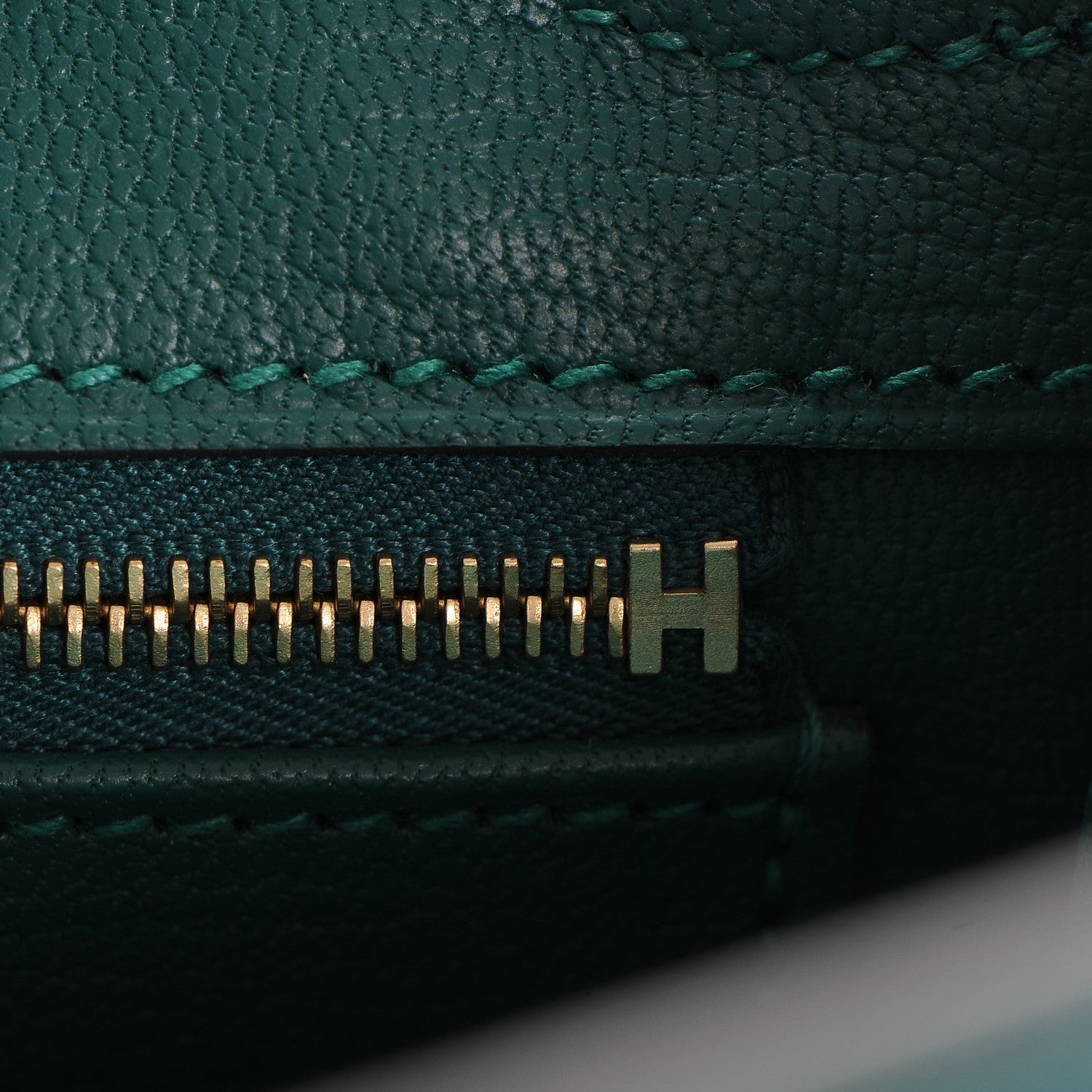 Hermes Togo Birkin 25 Malachite 18 of 26