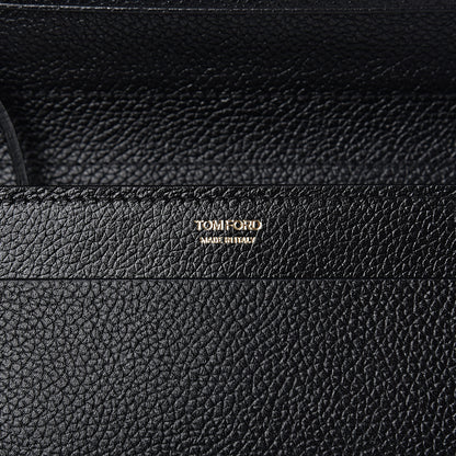 Tom Ford Pebbled Calfskin Wallet On Chain Black 6 of 11
