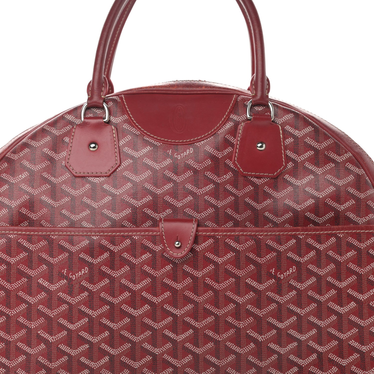 Goyard Goyardine Saint Jeanne GM Bowler Red 8 of 24