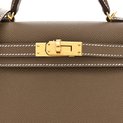 Hermes Epsom Mini Kelly Sellier 20 Etoupe 8 of 11