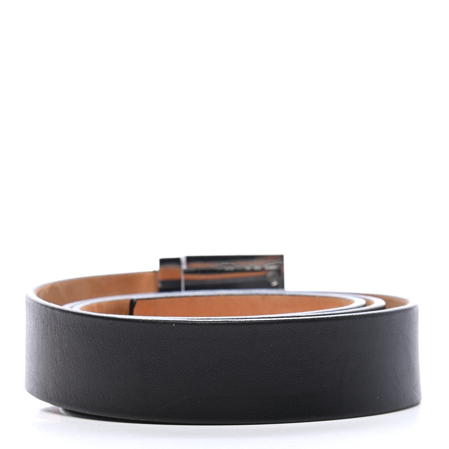 Louis Vuitton Calfskin Ceinture LV Stamped Belt 85 34 Black 2 of 6