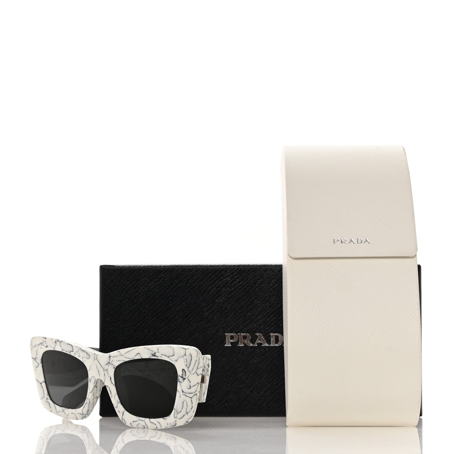 Acetate Symbole Sunglasses SPR 13Z White Marble