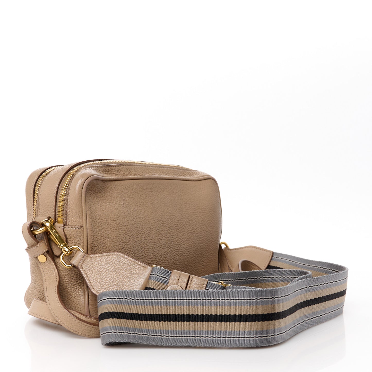 Vitello Daino Camera Crossbody Cammeo