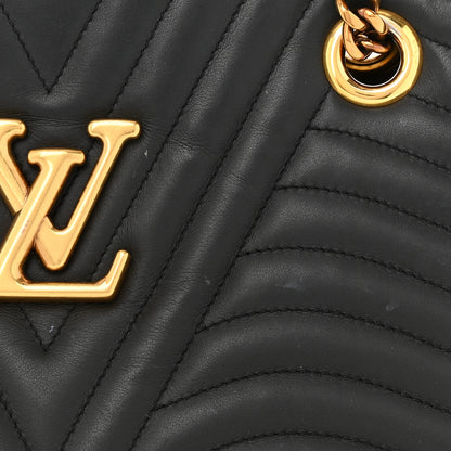 Louis Vuitton Calfskin New Wave Chain Tote Black 11 of 13