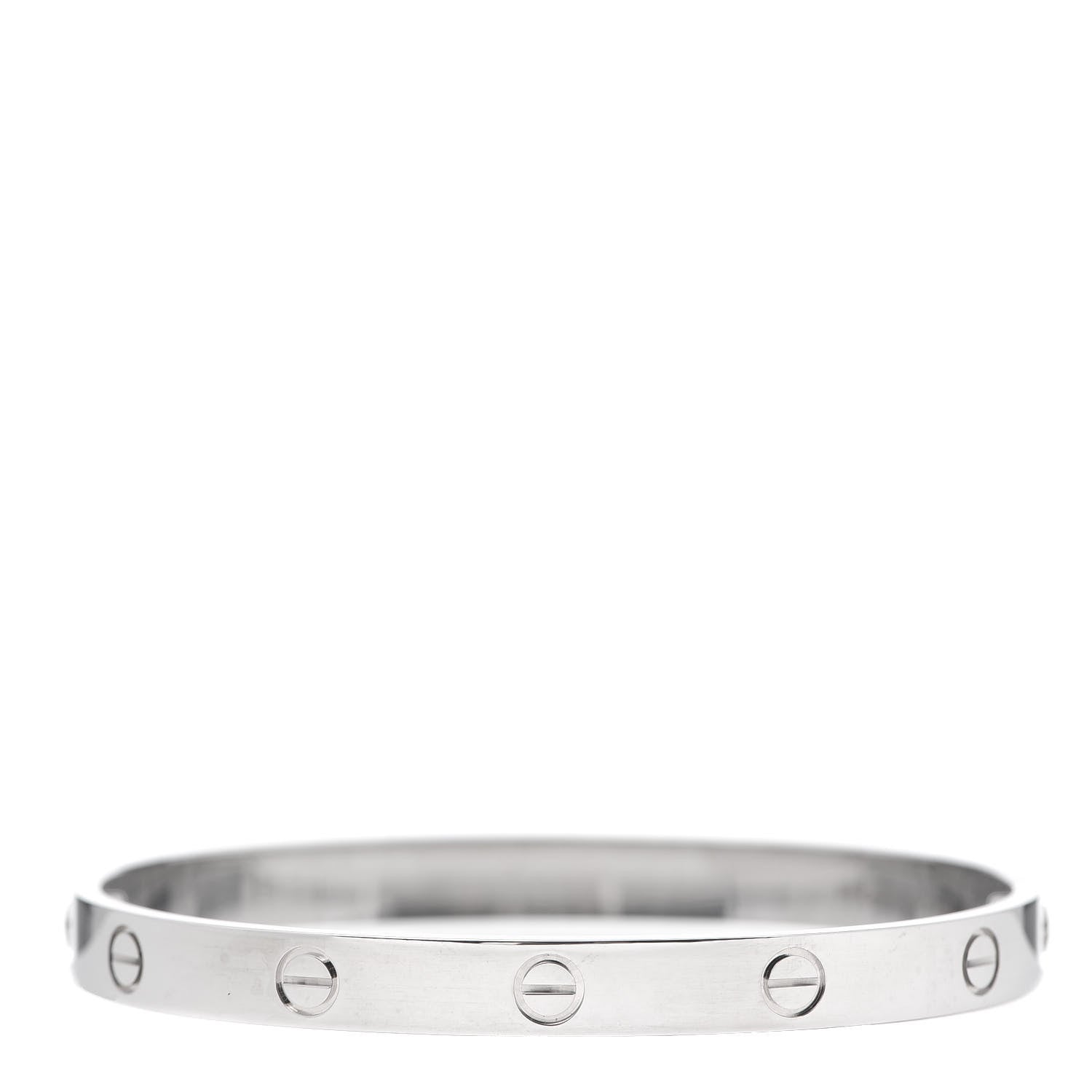 Cartier 18K White Gold LOVE Bracelet 18 3 of 7