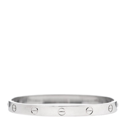 Cartier 18K White Gold LOVE Bracelet 18 3 of 7