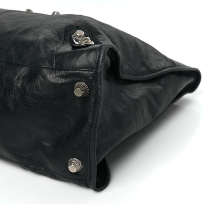 Balenciaga Agneau Giant 21 Silver Hardware Weekender Black 9 of 11
