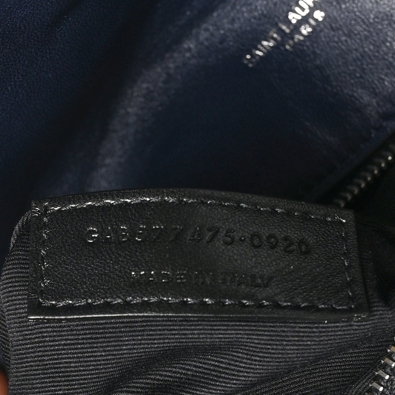 Saint Laurent Lambskin Quilted Medium Loulou Puffer Monogram Chain Satchel Deep Marine 7 of 10