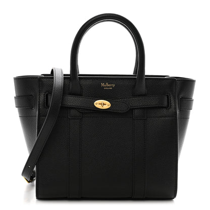 Mulberry Classic Grain Small Bayswater Zip Tote  Black 1 of 13
