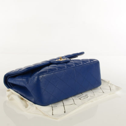 Chanel Lambskin Quilted Jumbo Double Flap Dark Blue 4 of 8