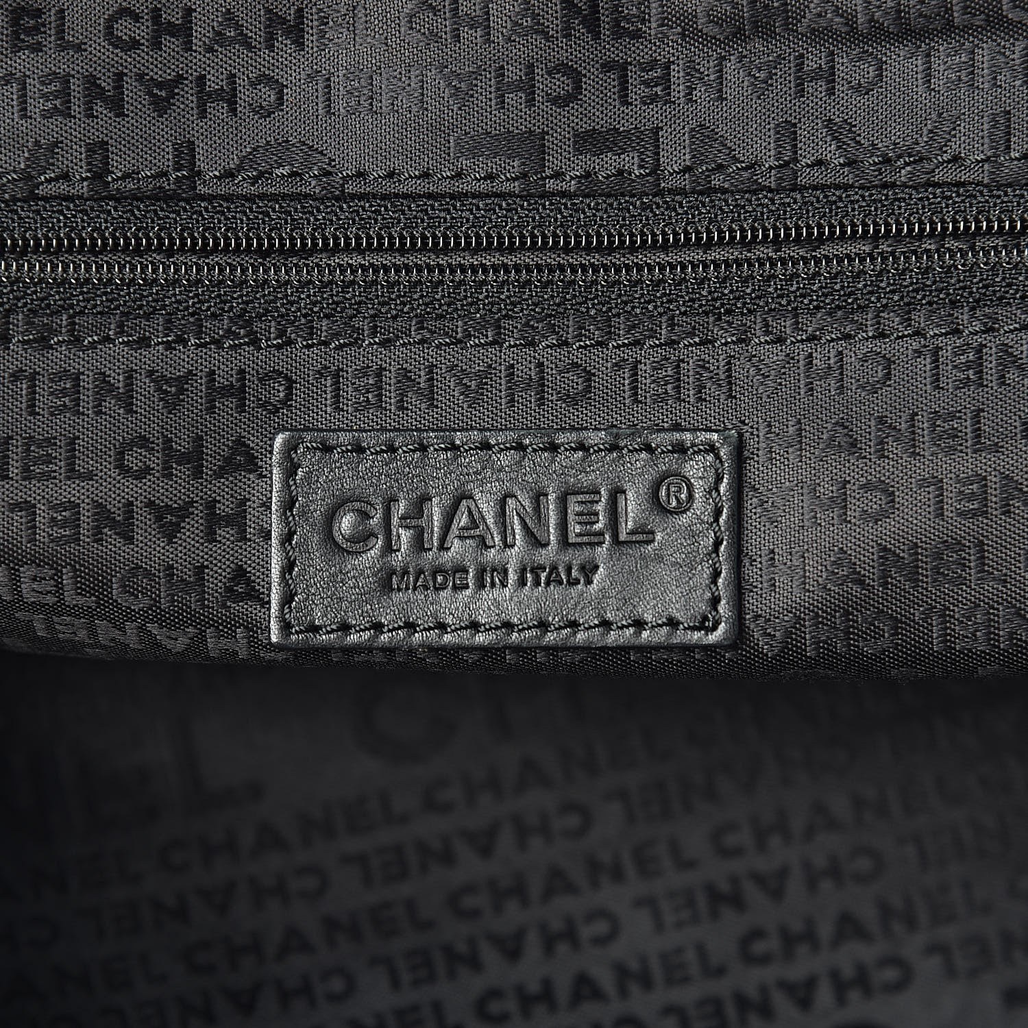 Chanel Caviar Square Stitched Medium Tote Black 6 of 12