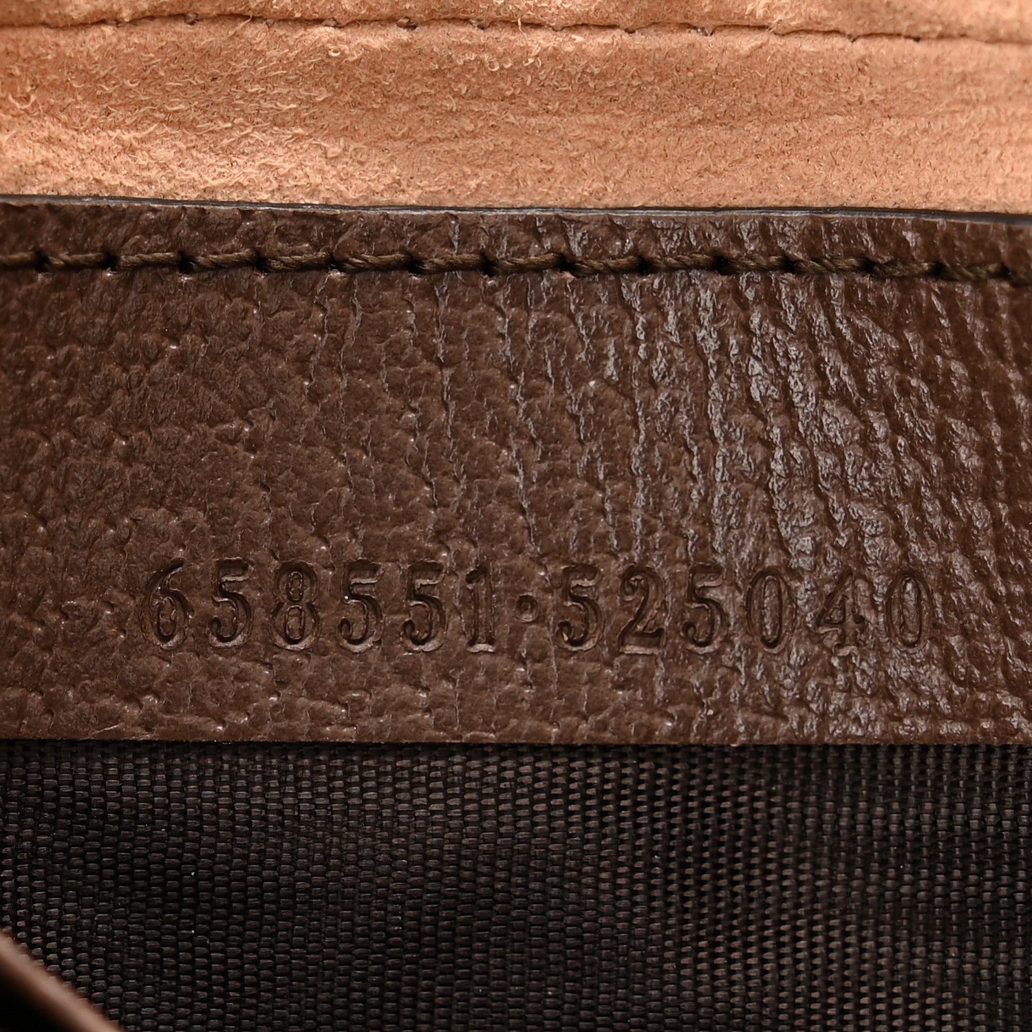 Gucci GG Supreme Monogram Textured Calfskin Web Mini Ophidia Half Moon Hobo Beige Ebony New Acero 7 of 11