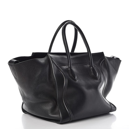 Celine Supple Calfskin Medium Phantom Luggage Black 3 of 11