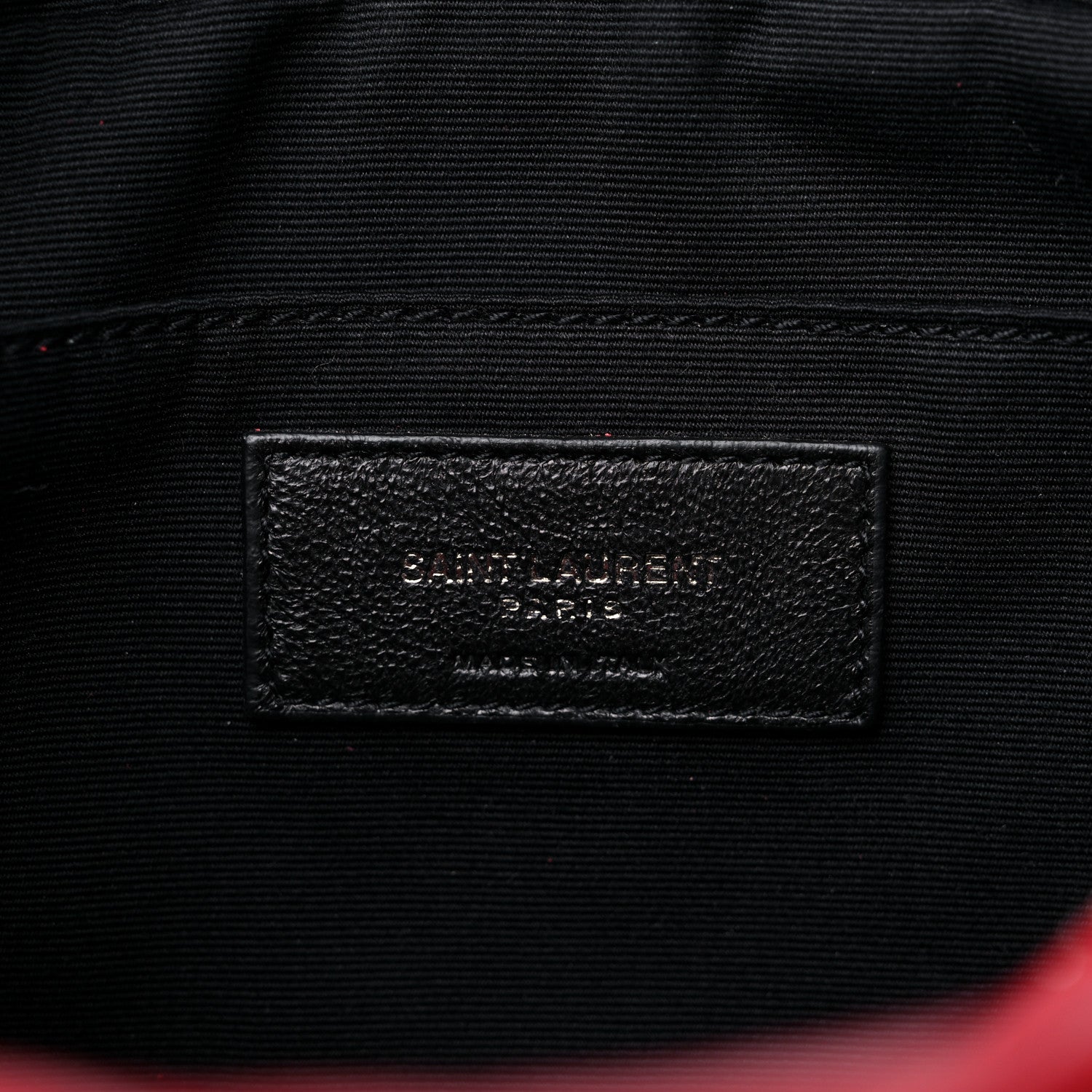 Saint Laurent Calfskin Matelasse Monogram Lou Camera Bag Red 5 of 13
