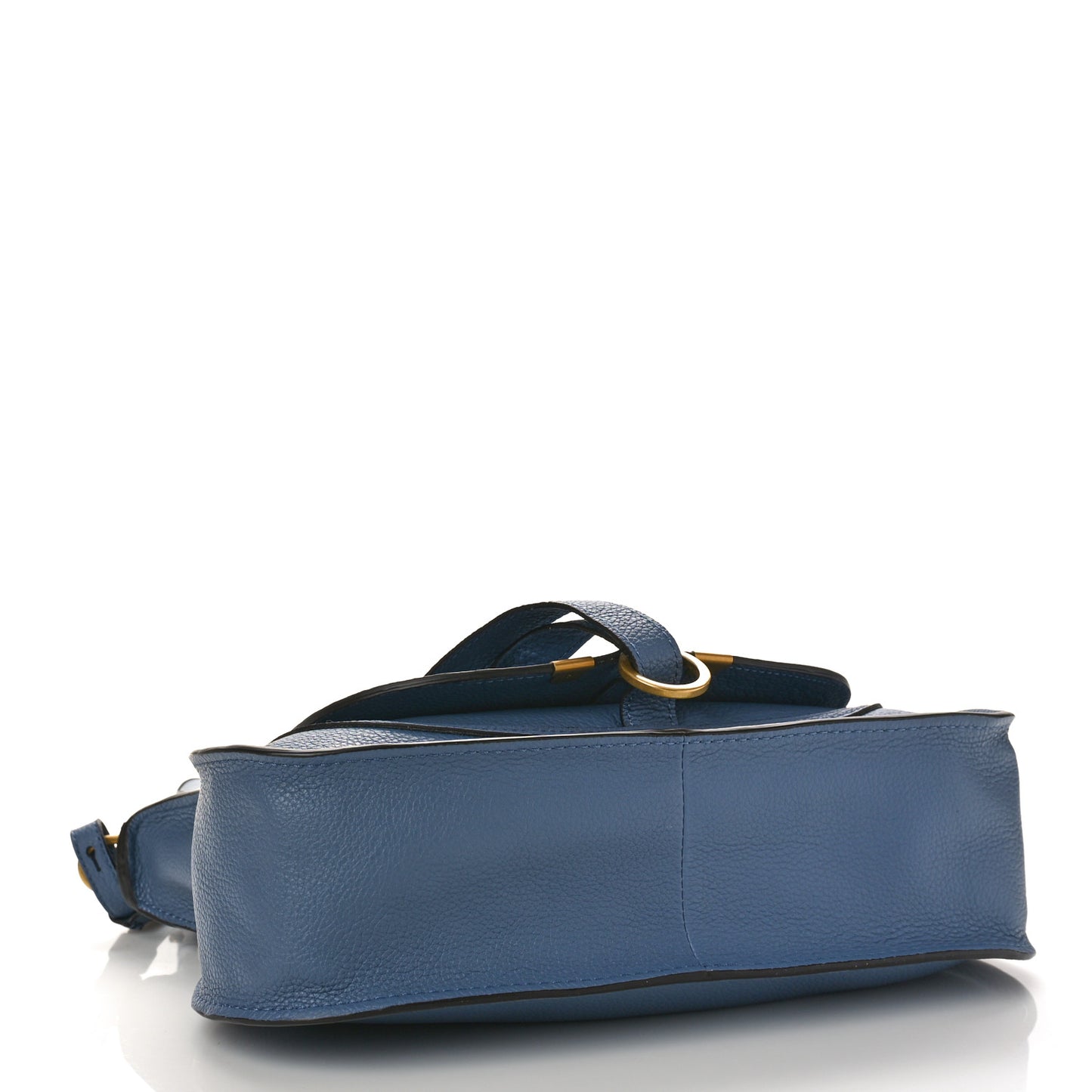 Calfskin Small Marcie Satchel Shady Cobalt
