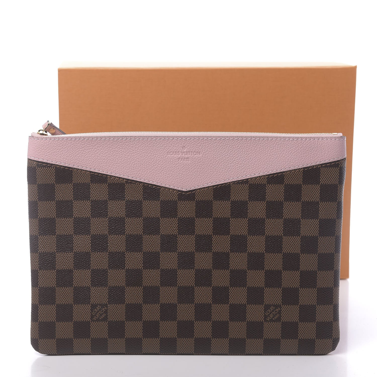 Louis Vuitton Damier Ebene Daily Pouch Rose Poudre 7 of 7