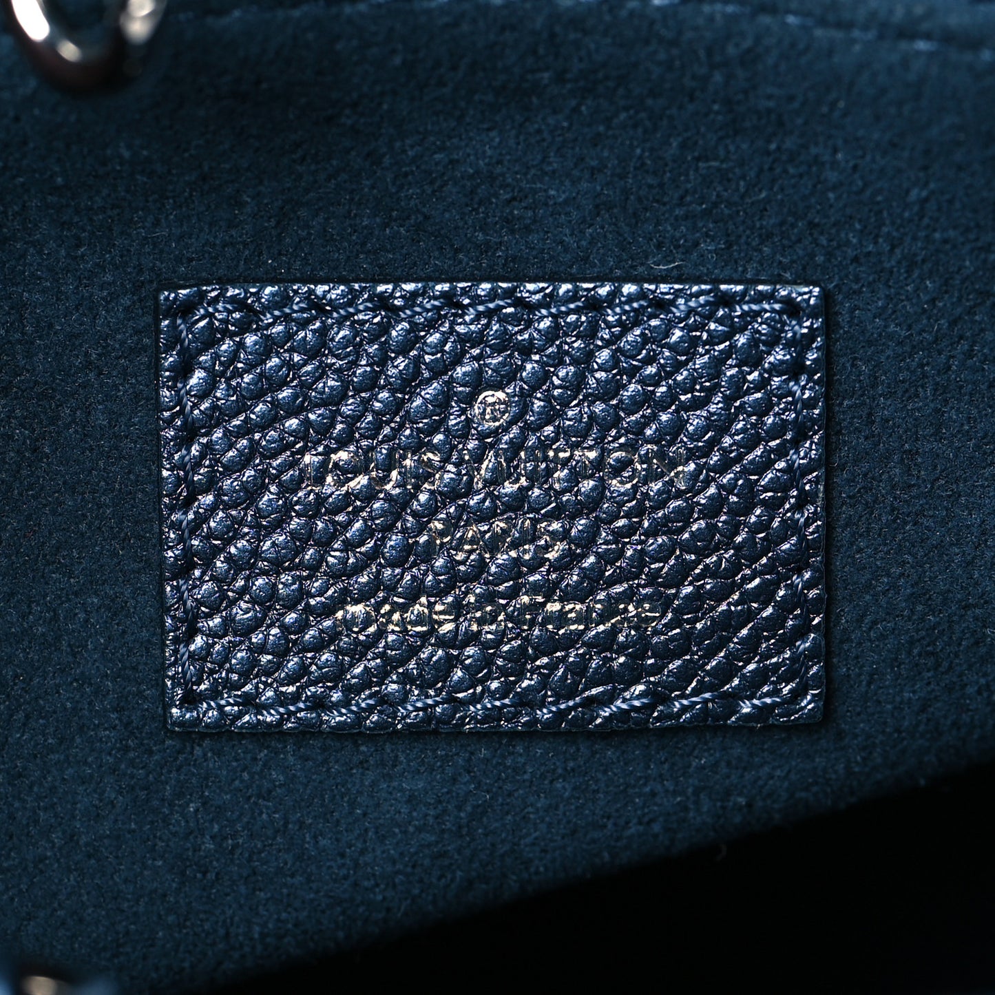 Metallic Empreinte Monogram Giant Onthego PM Navy Nacre