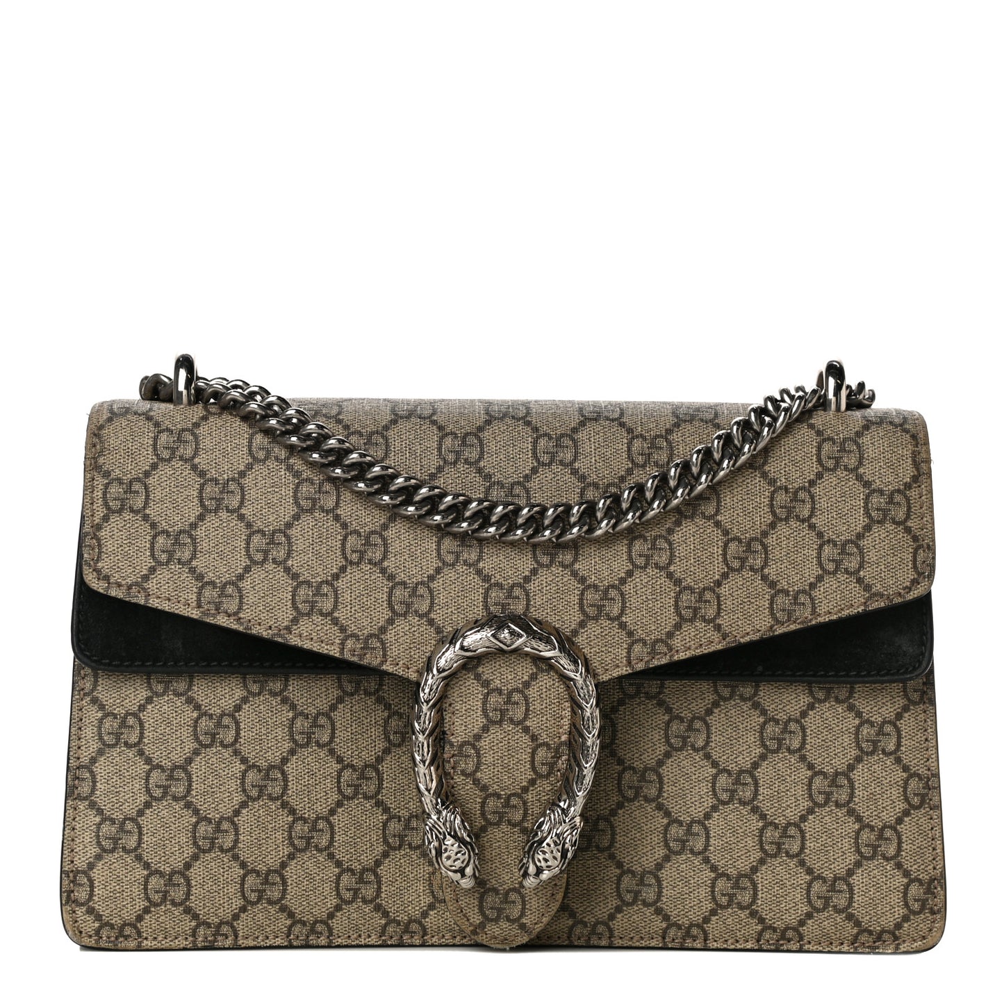 GG Supreme Monogram Small Dionysus Shoulder Bag Black