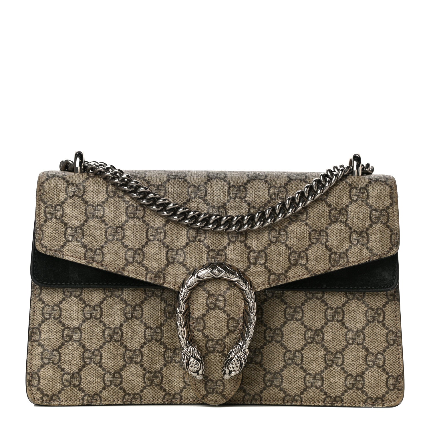 Gucci GG Supreme Monogram Small Dionysus Shoulder Bag Black 1 of 19