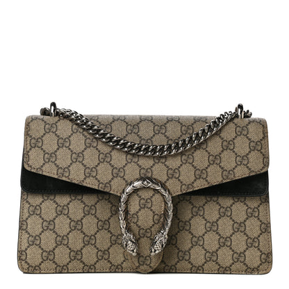 Gucci GG Supreme Monogram Small Dionysus Shoulder Bag Black 1 of 19