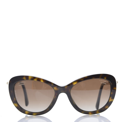 Chanel Acetate Pearl Polarized Cat Eye Sunglasses 5340-H Tortoise 2 of 7