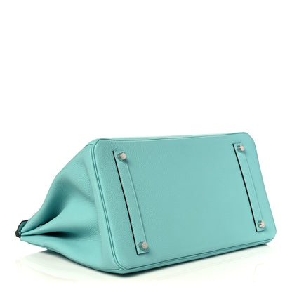 Hermes Togo Birkin 35 Bleu Atoll 4 of 33