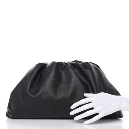 Bottega Veneta Smooth Butter Calf The Pouch Oversized Clutch Black 2 of 12