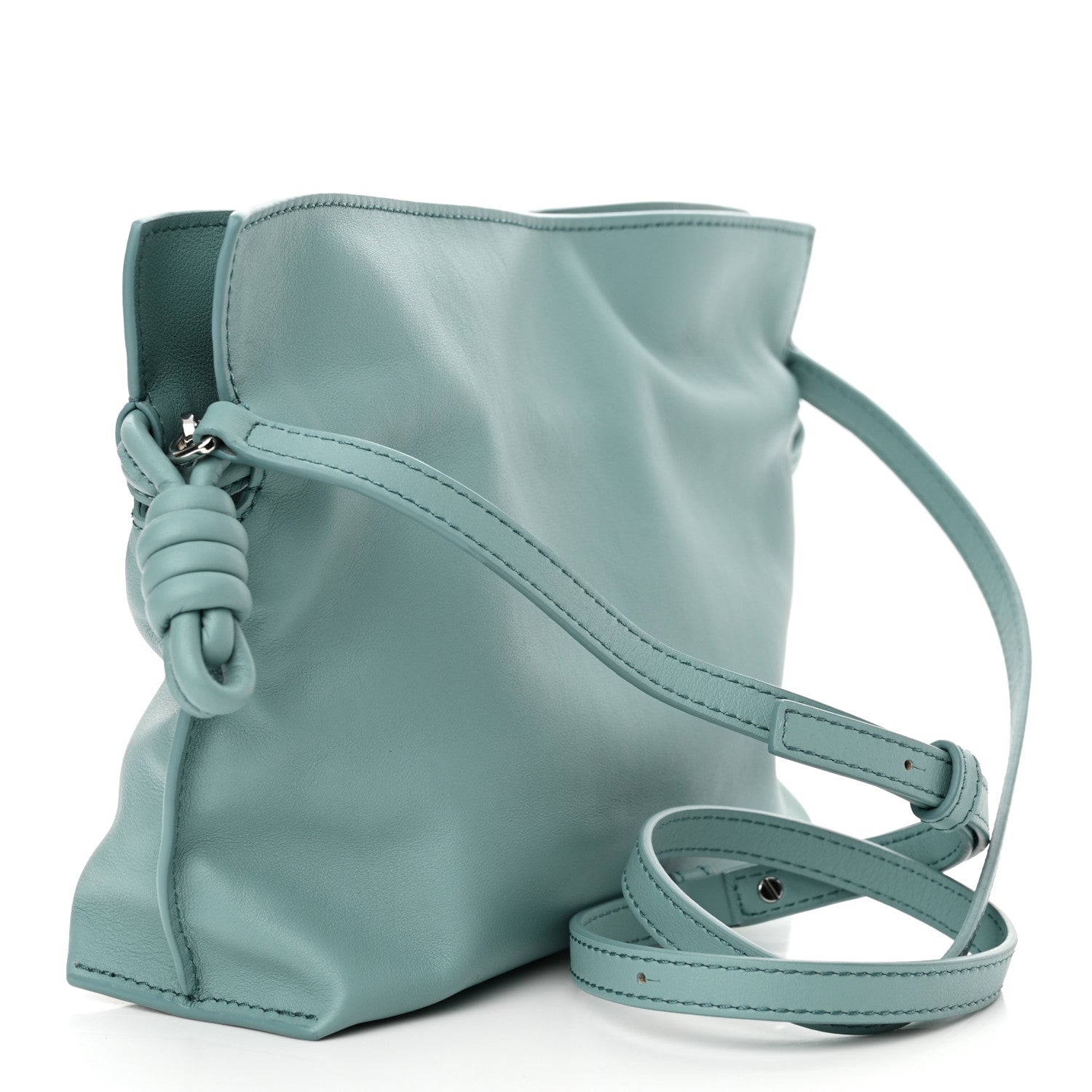Loewe X SUNA FUJITA Nappa Flamenco Knot Clutch Ocean 3 of 11